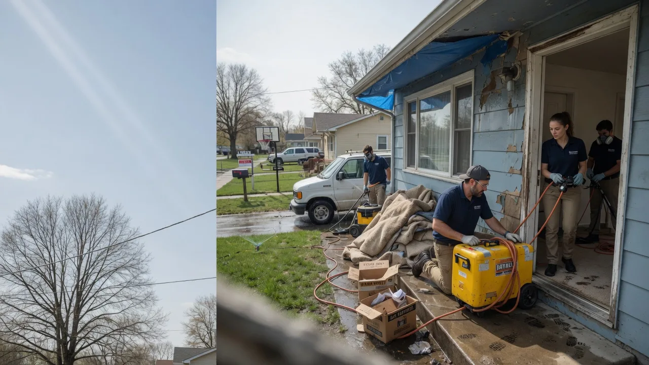 Basement Flood Cleanup in Schoenchen, KS near me